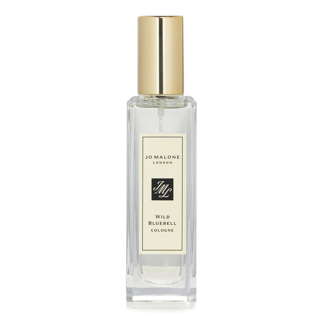 Jo Malone Wild Bluebell Cologne Spray in a 30ml bottle, featuring floral notes of bluebell, lily, and musk for a fresh aroma.