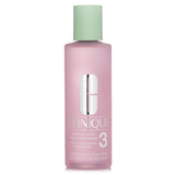 Clinique Clarifying Lotion 3, 400ml bottle for oily skin, gently exfoliates and refreshes for clear, radiant complexion.