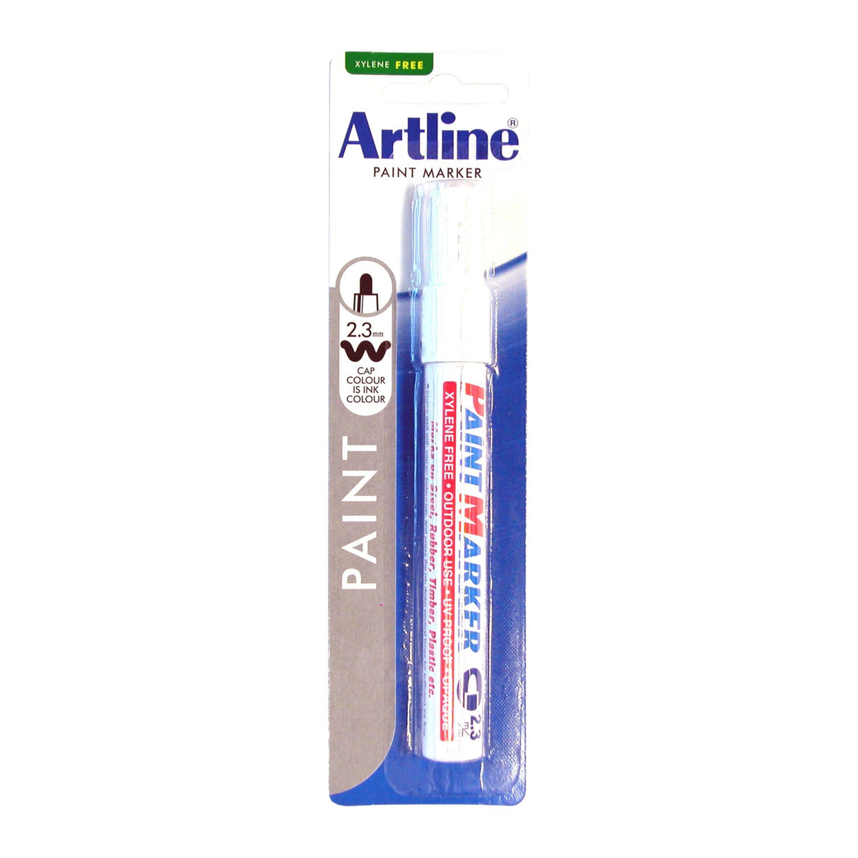 Artline 400 Paint Marker Permanent 2.3mm Bullet Hang White