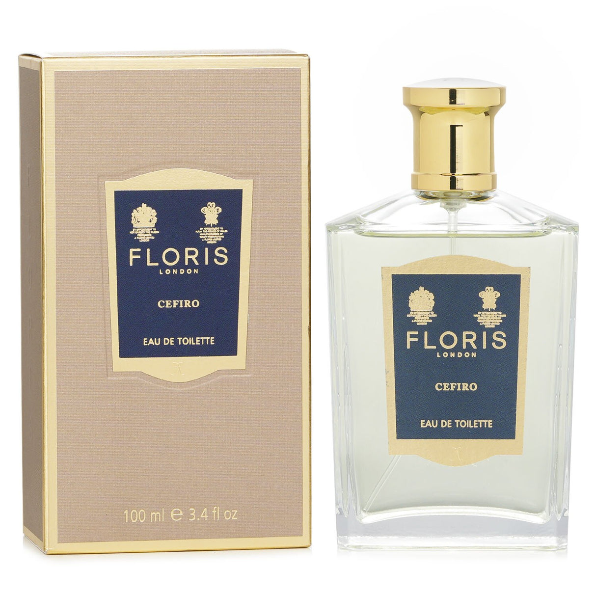 Floris - Cefiro Eau De Toilette 100ml features a vibrant citrus floral scent, ideal for sophisticated spring and summer wear.