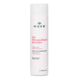 Nuxe Micellar Cleansing Water: alcohol-free, coconut-derived, gently removes makeup, soothes with rose water, leaves skin fresh.