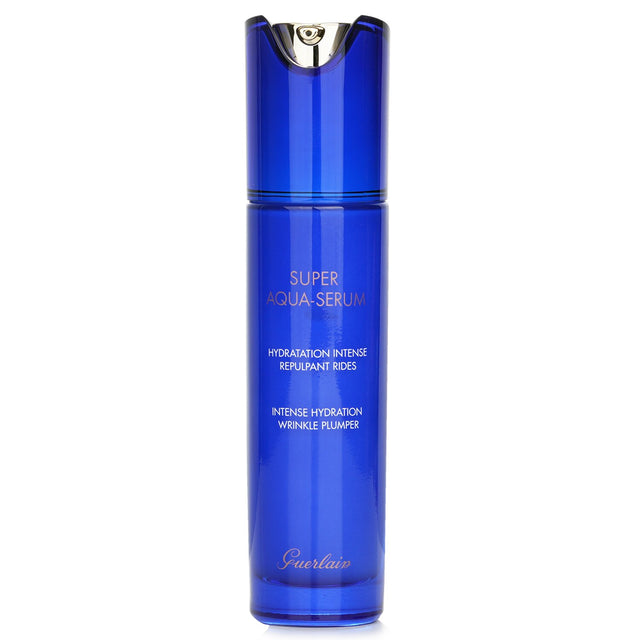 Guerlain Super Aqua Serum: Intense hydration and wrinkle plumping for a youthful, radiant complexion, 50ml.