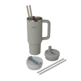 HydroQuench Insulated Tumbler with Two Lids, 1L - Grey Mist