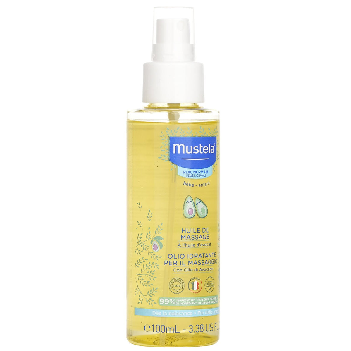 Mustela Massage Oil - For Normal Skin  100ml/3.38oz