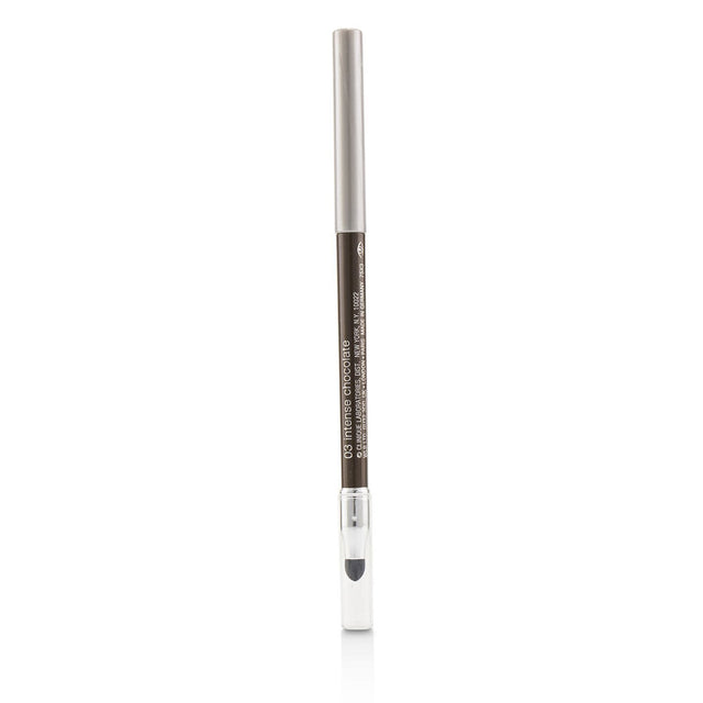 Automatic Intense Chocolate eyeliner with smudge tool for defined, bold eyes; hypoallergenic and long-lasting formula.