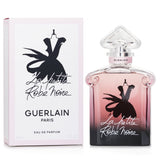 Guerlain La Petite Robe Noire Eau De Parfum Spray in a 100ml bottle, featuring notes of cherry, rose, and patchouli for elegance.