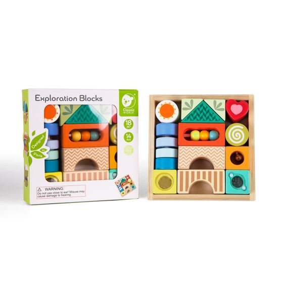 Exploration Blocks - 14pcs - Classic World
