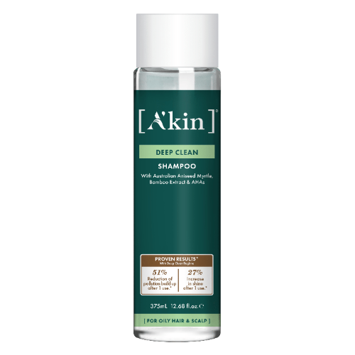 SHAMPOO - AKIN / A'KIN DEEP CLEAN (375ml) x 3 Bottles