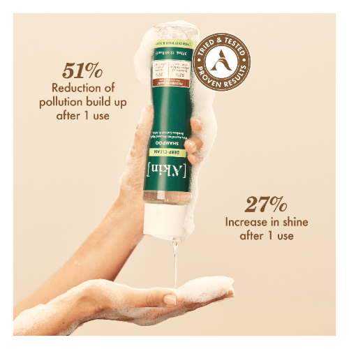 SHAMPOO - AKIN / A'KIN DEEP CLEAN (375ml) x 3 Bottles