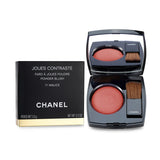 Chanel Powder Blush No. 71 Malice: Silky baked powder blush with deluxe brush, enhances complexion with vibrant color.