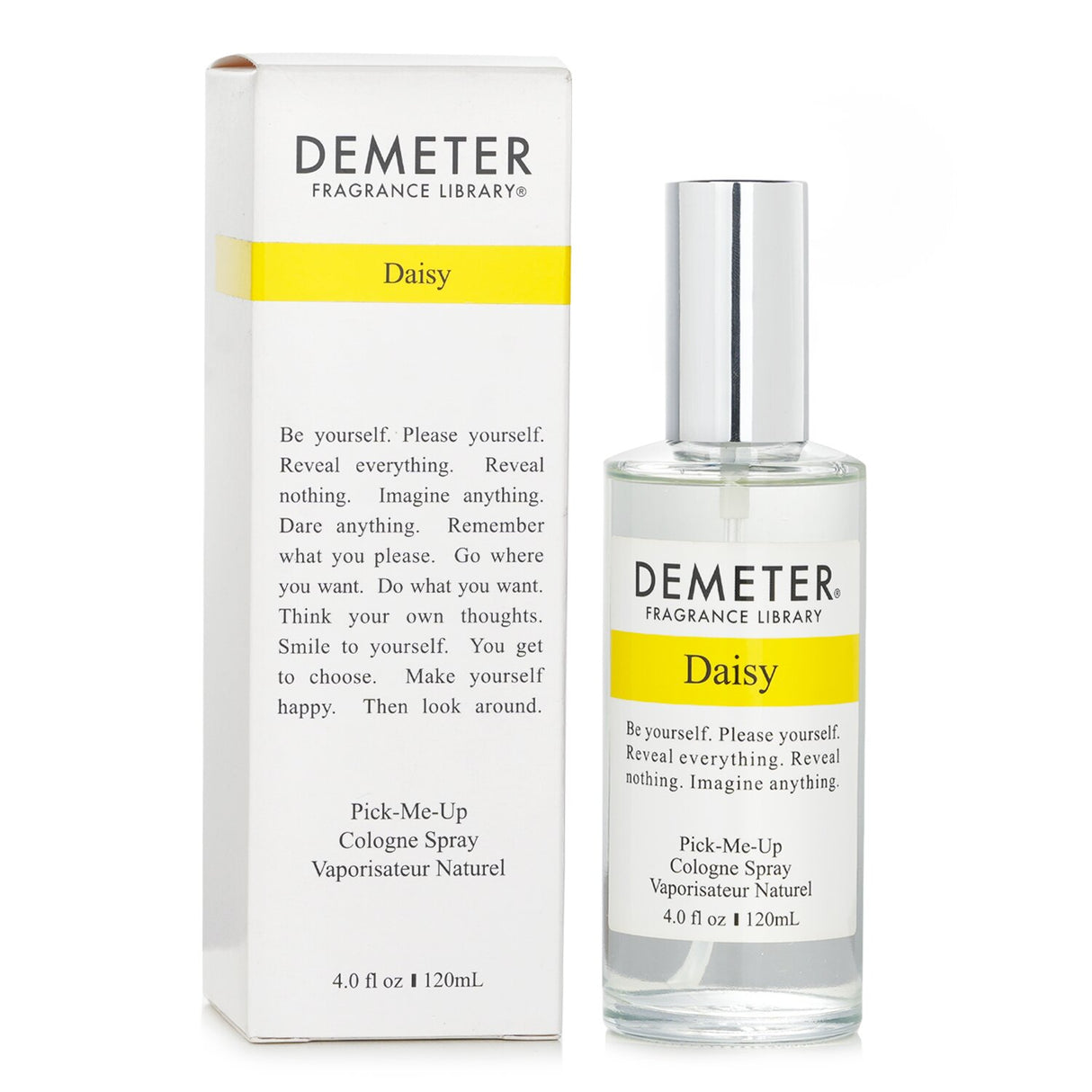 Demeter Daisy Cologne Spray 120ml: a floral green fragrance with daisy notes, embodying freshness and cheerfulness for women.