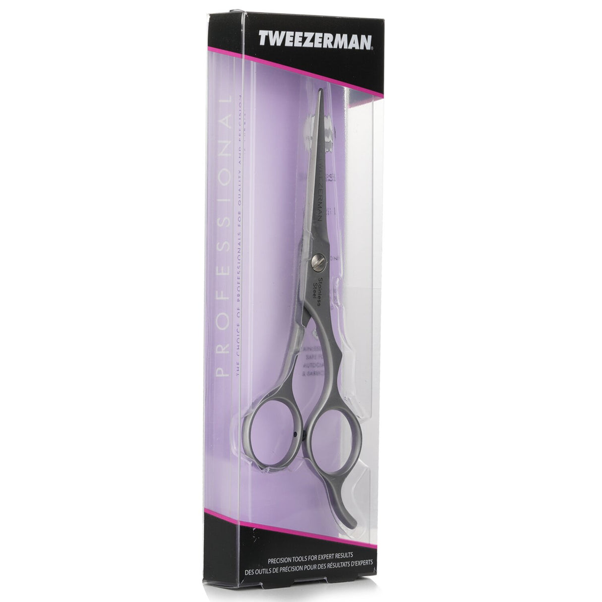 Professional 5 1/2" stainless steel hair shears with sharp blades for precise cuts, crafted for comfort and durability.