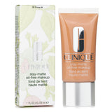 Lightweight Clinique Stay Matte Oil Free Makeup in #15 Beige - 30ml; controls oil, resists sweat for a flawless finish.