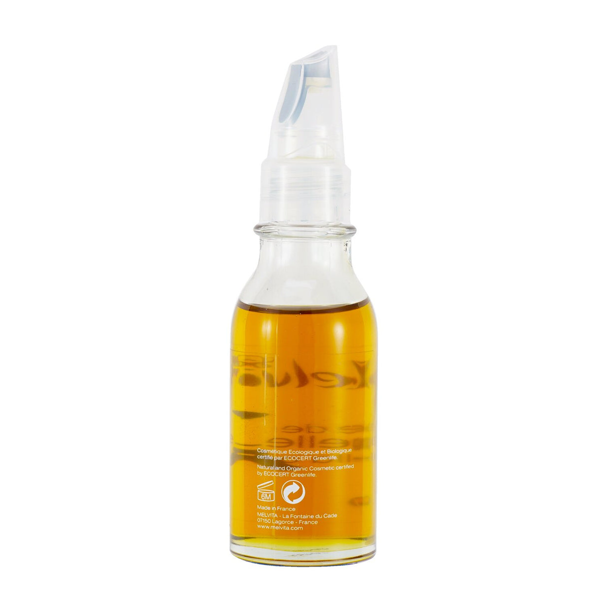 Melvita Nigella Oil in a 50ml bottle, cold-pressed for balanced skincare and scalp nourishment from organic black seeds.