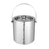 Hammered Double Wall Ice Bucket 15.5 x 16.5cm Stainless Steel - Avanti