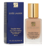 Estee Lauder Double Wear foundation in Cool Creme, offering medium coverage, SPF 10, and a long-lasting, natural finish.