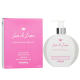 Luxurious Sisley Soir De Lune bath & shower gel, 200ml, cleansing with floral and woody notes for soft, fragrant skin.