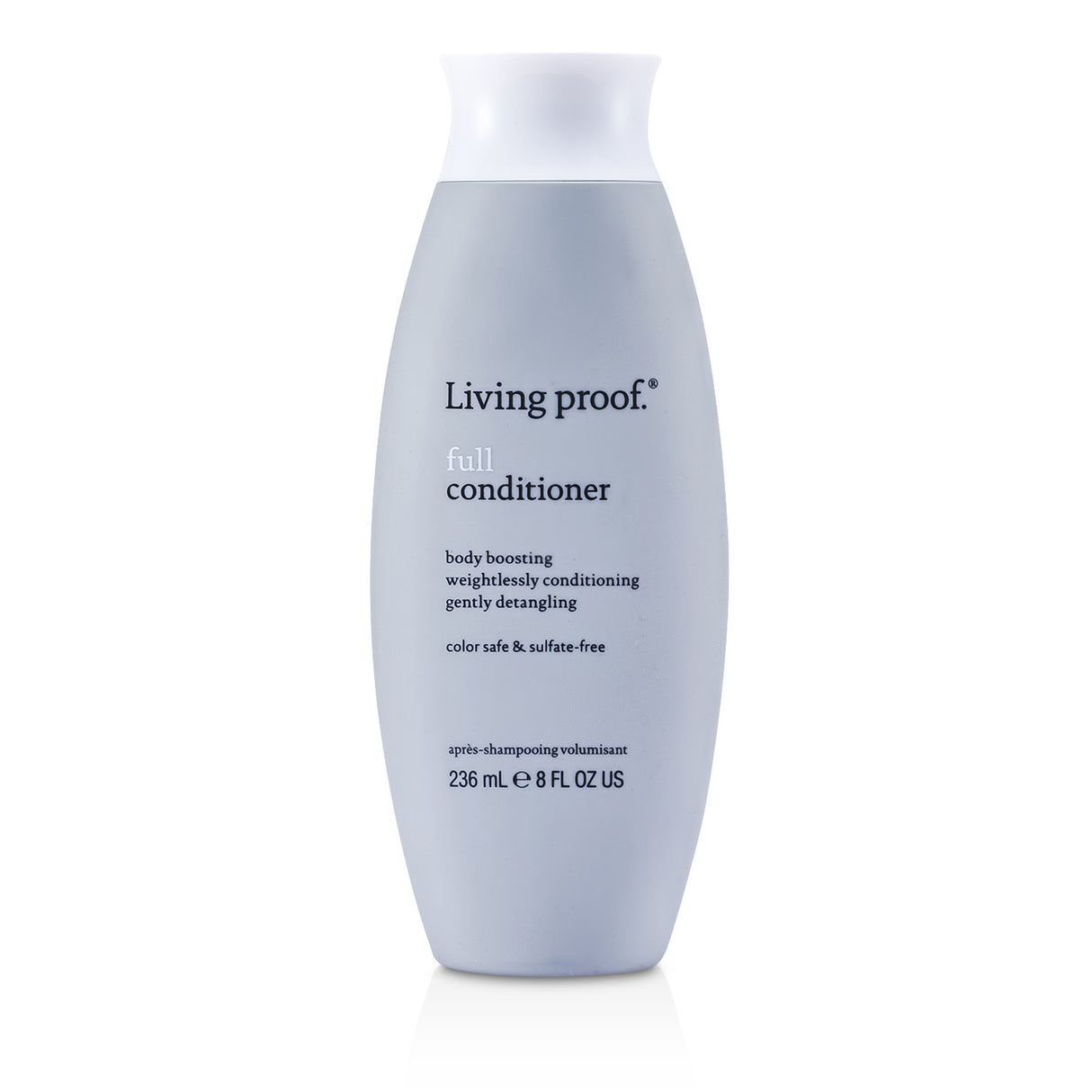 Living Proof Full Conditioner 236ml, a thickening formula for fine hair, enhances body and bounce with a fresh citrus scent.