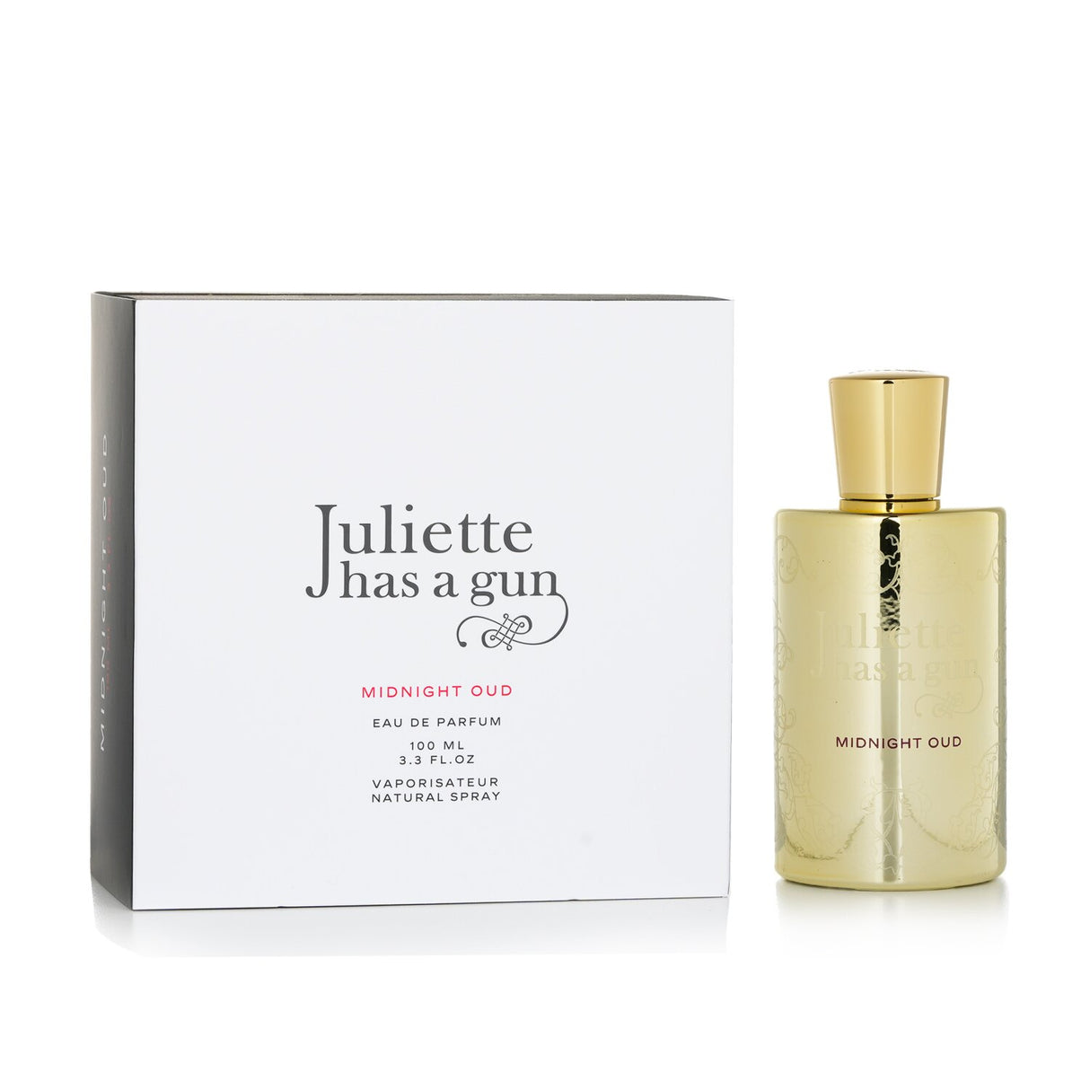 Juliette Has A Gun Midnight Oud Eau De Parfum, 100ml, features an exotic, feminine scent with floral and woody notes.