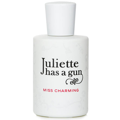 "50ml Juliette Has A Gun Miss Charming Eau De Parfum featuring floral fruity notes and an enchanting, feminine scent."