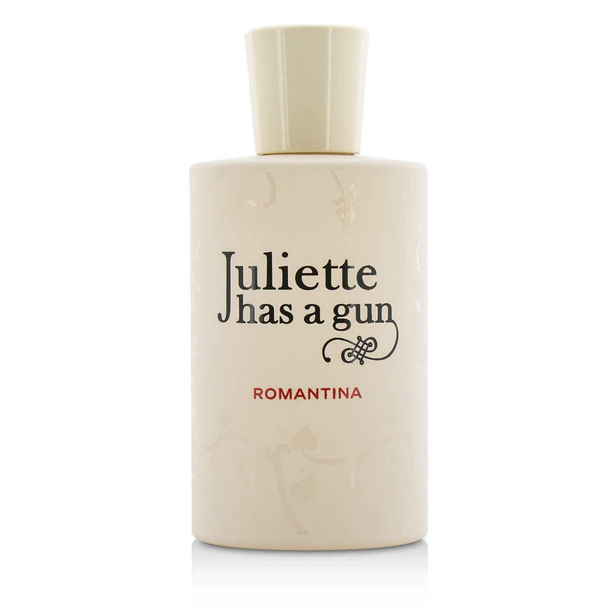 Juliette Has A Gun Romantina Eau De Parfum, a 100ml floral fragrance with Turkish rose, bergamot, and warm vanilla notes.