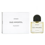 Byredo Oud Immortel Eau De Parfum, 100ml, a unisex chypre woody scent with notes of lemoncello, incense, patchouli, and tobacco.