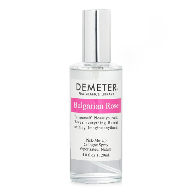 Demeter Bulgarian Rose Cologne Spray, 120ml, featuring a soft floral scent of fresh Bulgarian roses for elegant wear.