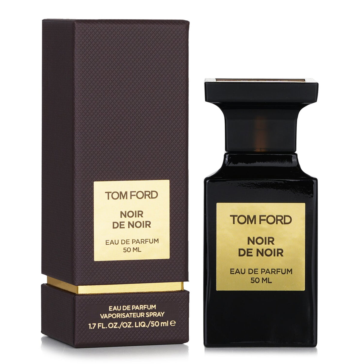 Tom Ford Noir De Noir 50ml Eau De Parfum: dark, luxurious fragrance with saffron, black rose, truffle, and oud notes.