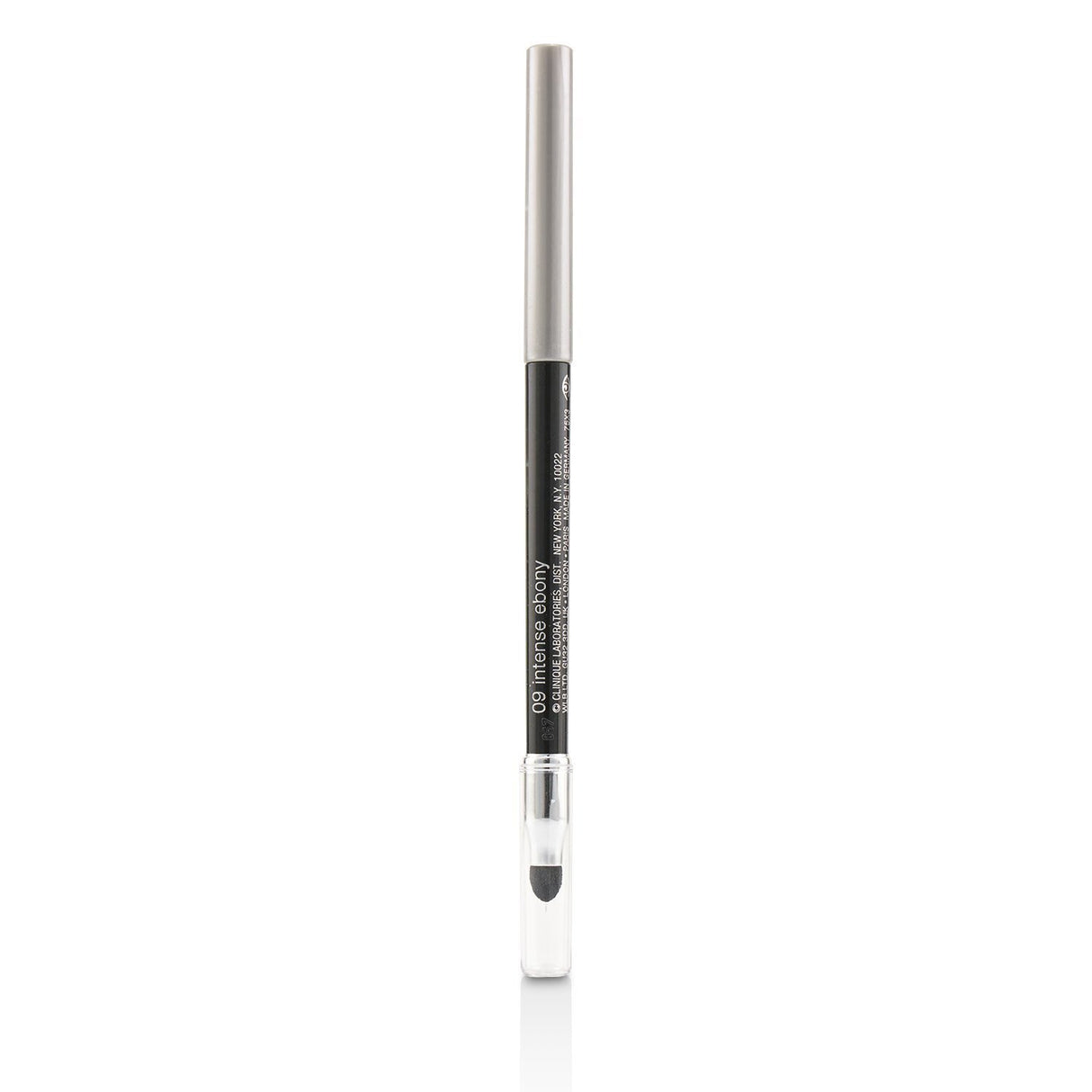 Automatic eyeliner pencil in #09 Intense Ebony with a smudge tool for bold, dramatic eye looks; no sharpening needed.