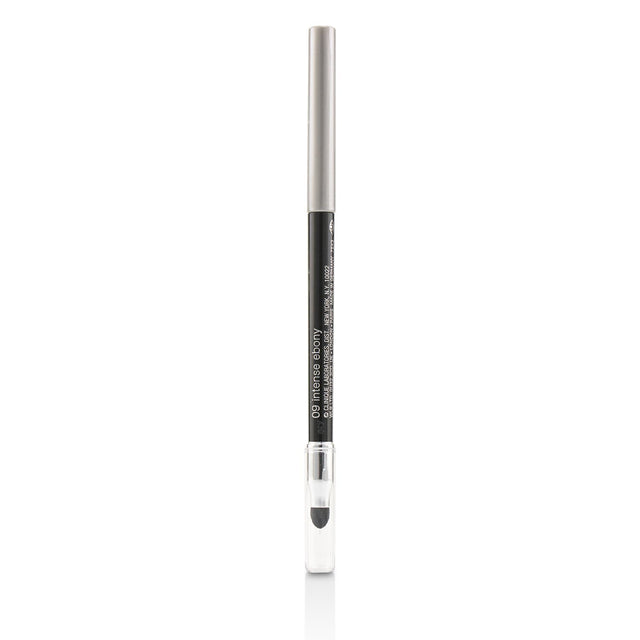 Automatic eyeliner pencil in #09 Intense Ebony with a smudge tool for bold, dramatic eye looks; no sharpening needed.