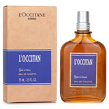 L'Occitane L'Occitan Eau de Toilette Spray features a fresh, spicy fragrance with lavender, nutmeg, and woodsy notes, ideal for men.