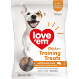 Love Em Dog Treats Chicken Training - Pouch 200g