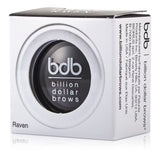 Billion Dollar Brows Brow Powder in Raven, 2g, for dark hair, offers smooth application for perfectly defined brows.