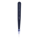 Professional stainless steel tweezers designed for precise eyebrow shaping and easy hair removal.