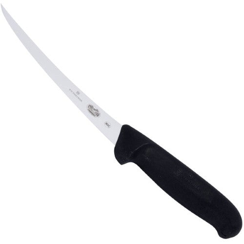 Victorinox Fibrox Curved Semi-Stiff Boning Knife 15cm Black