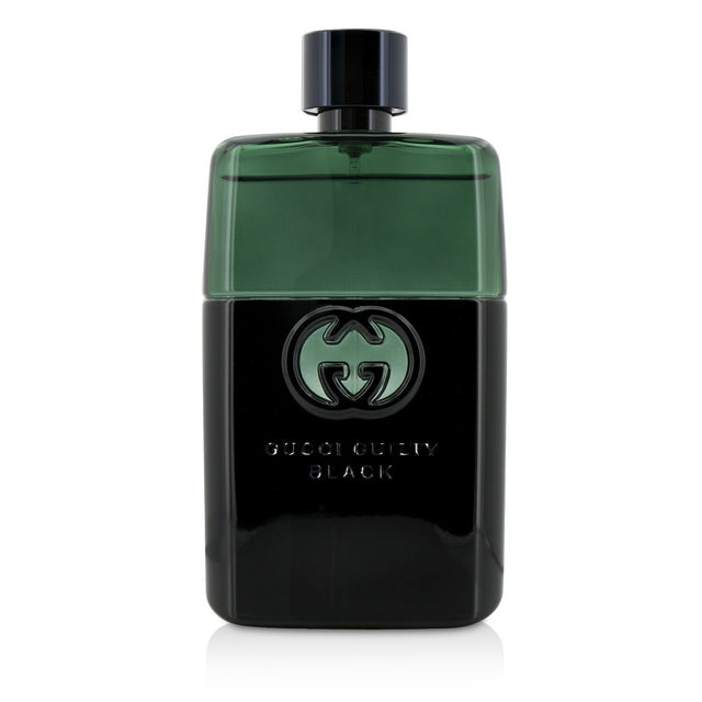 Gucci Guilty Black Pour Homme 90ml, a sophisticated green fougere fragrance with notes of coriander, lavender, and patchouli.