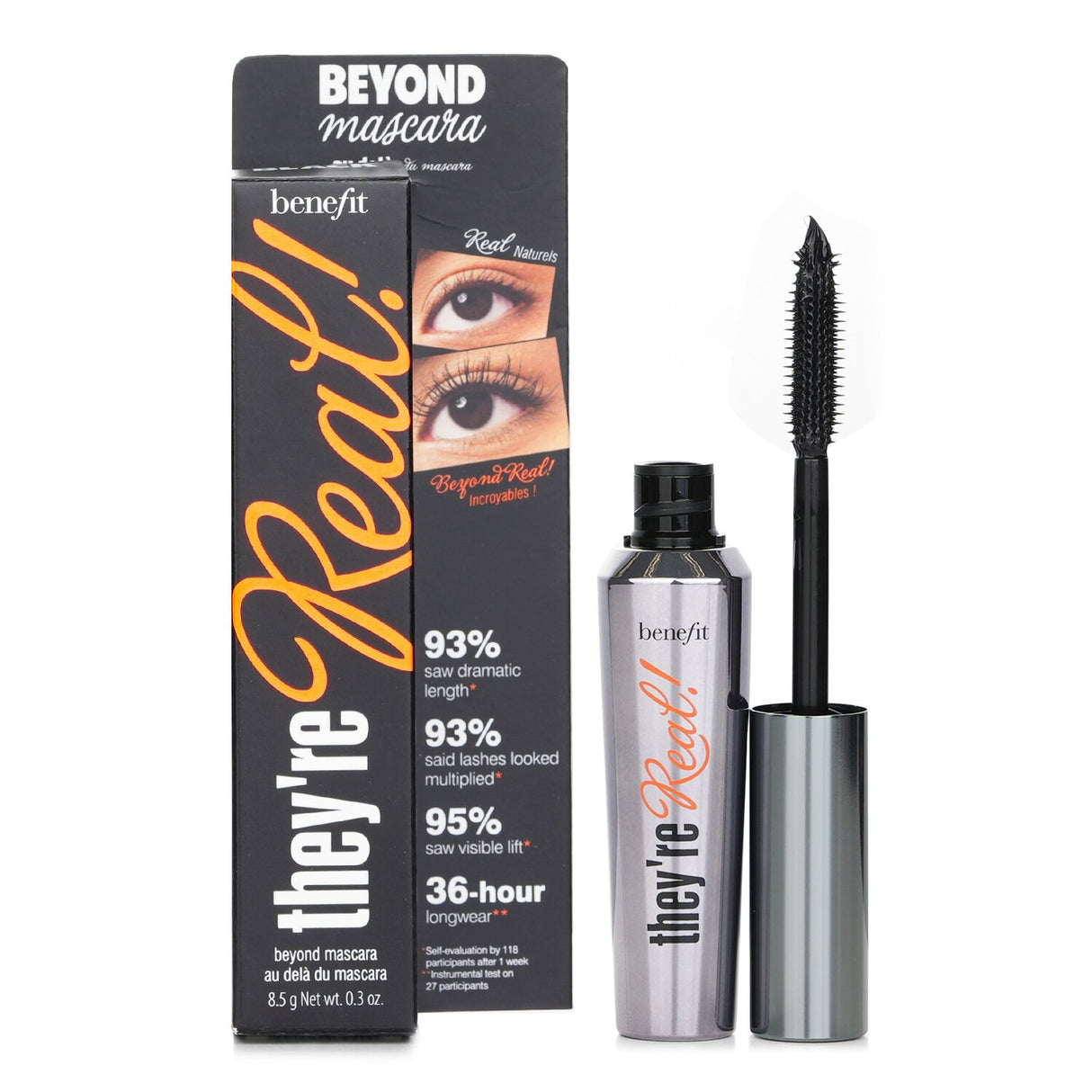 Ultra-black mascara for stunning lashes, lengthening, curling, and volumizing without clumping or smudging.