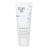 Yonka Essentials Masque 105, a clay-based mask for dry or sensitive skin, detoxifies, refines pores, and enhances radiance.