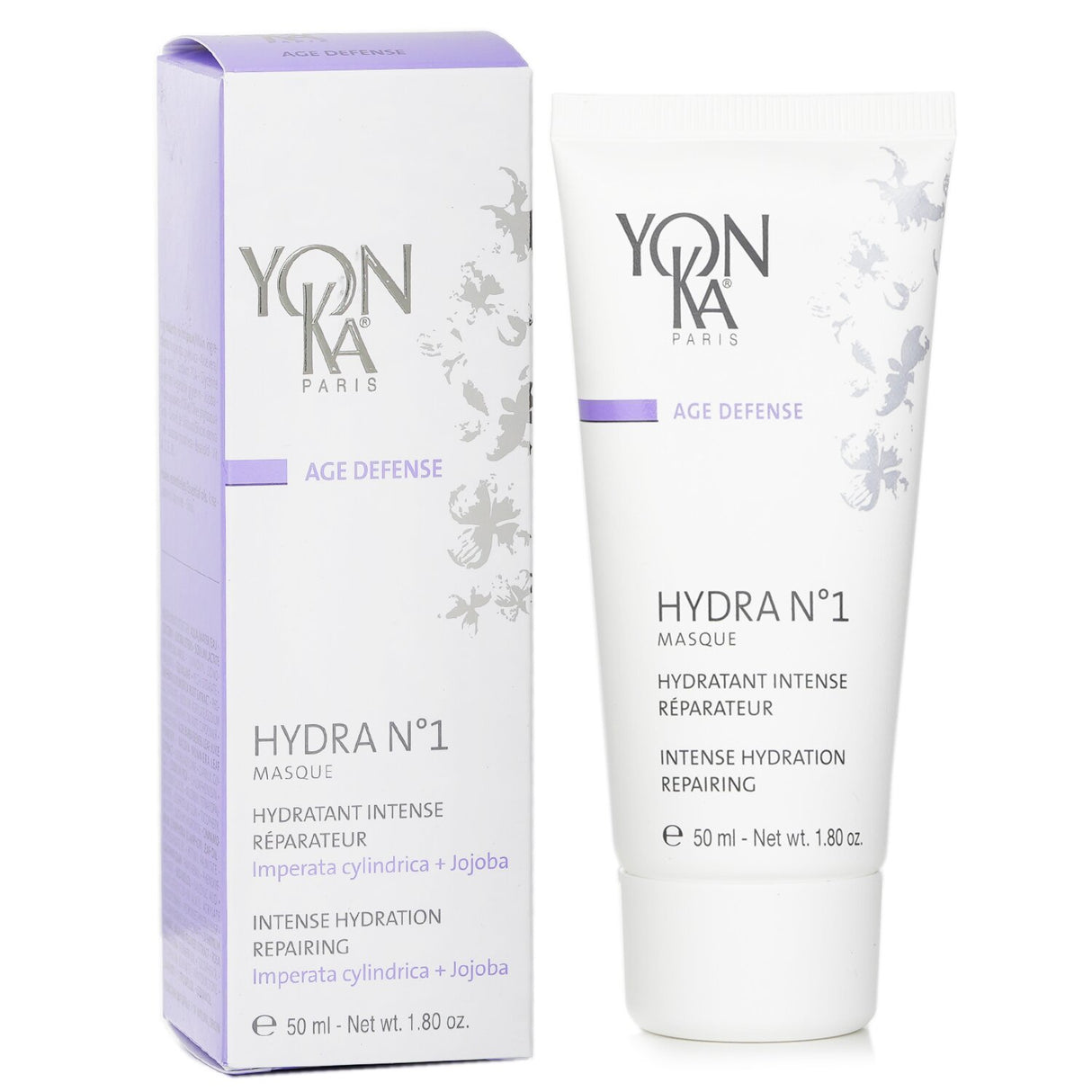 Yonka Hydra No.1 Masque: Intense gel-cream mask for deep hydration, soothing sensitive skin with natural extracts and antioxidants.