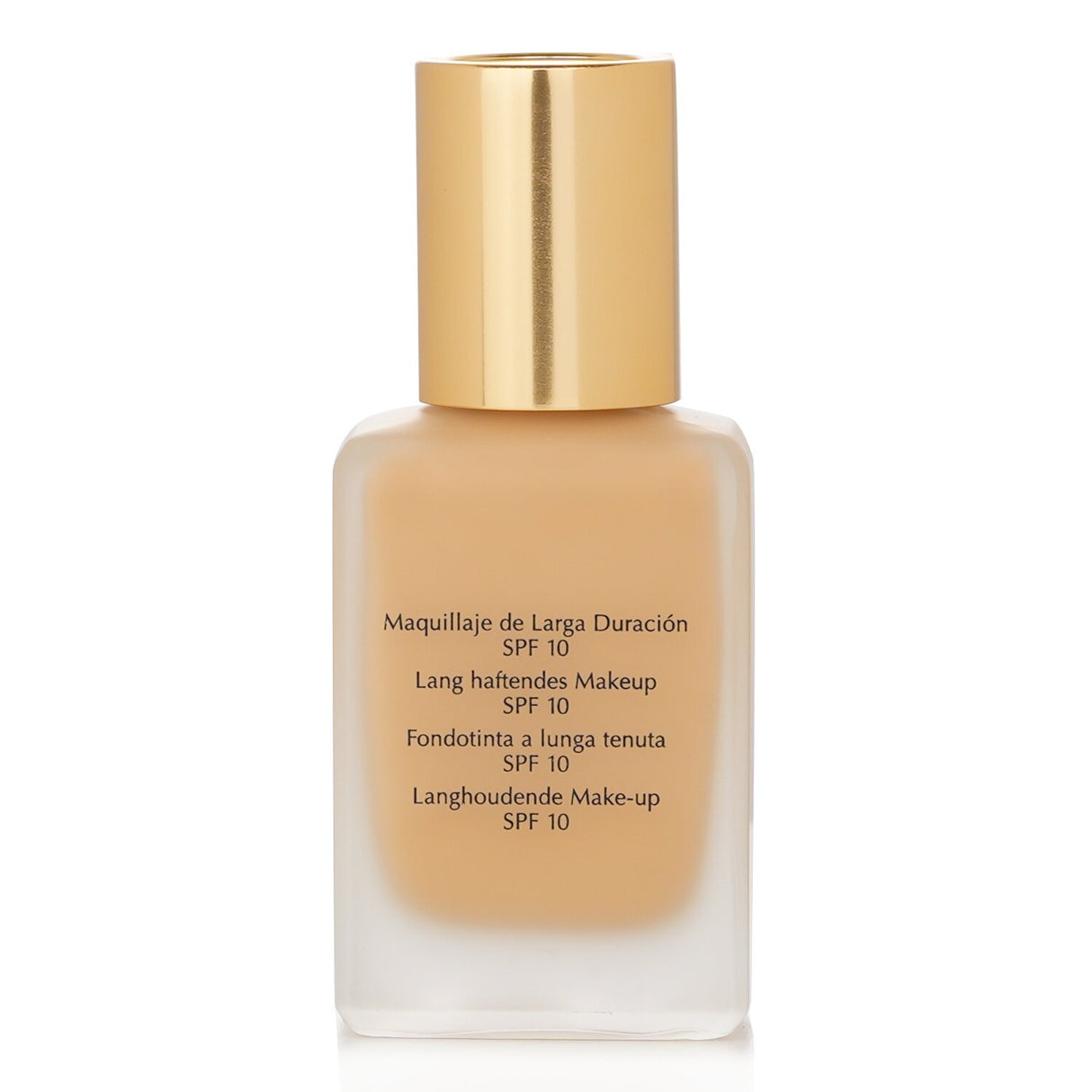 Estee Lauder Double Wear foundation in No. 84 Rattan offers medium coverage, SPF 10 protection, and a lightweight, semi-matte finish.