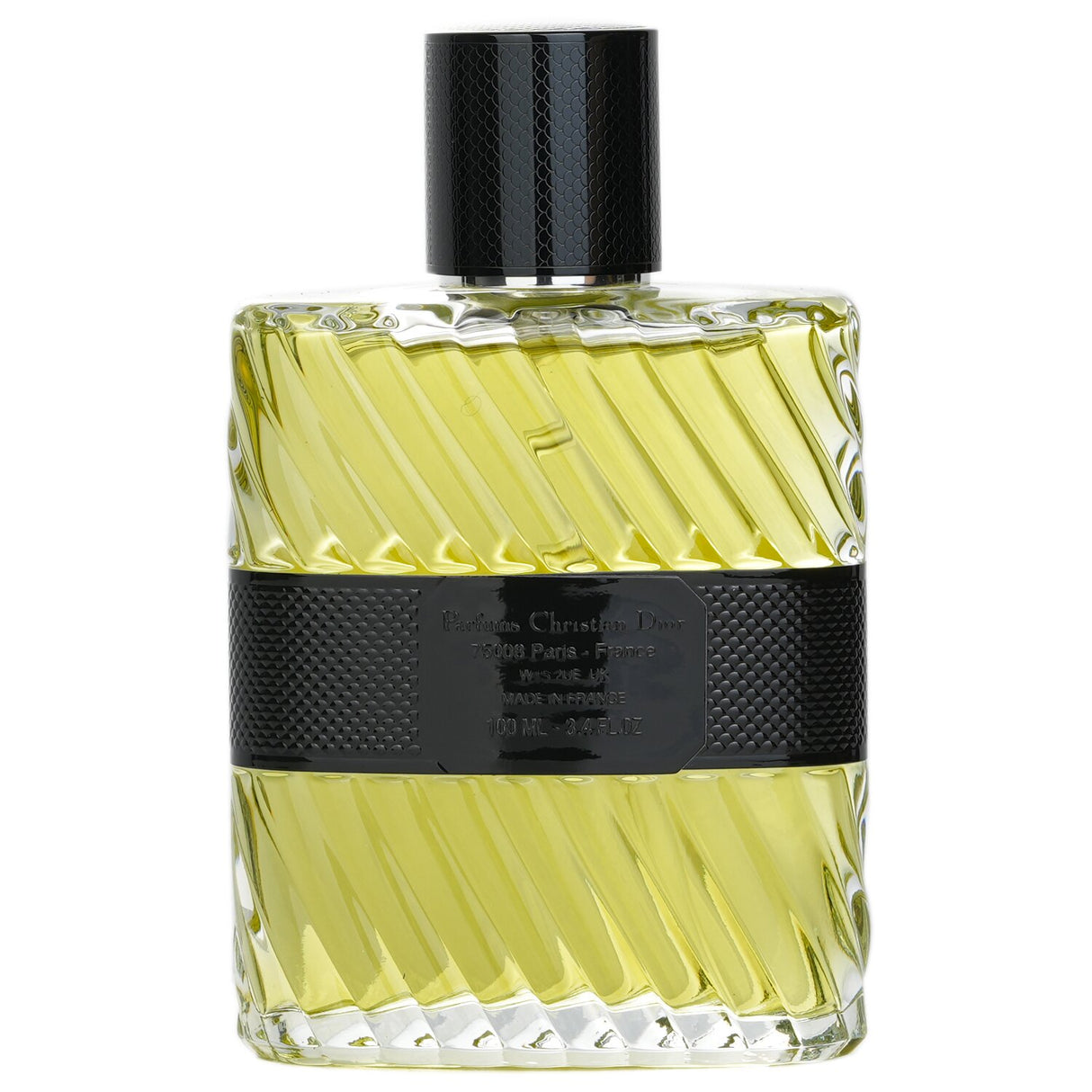 Citrus-scented Eau Sauvage Eau De Parfum by Christian Dior, featuring bergamot, myrrh, and vetiver notes in a 100ml bottle.