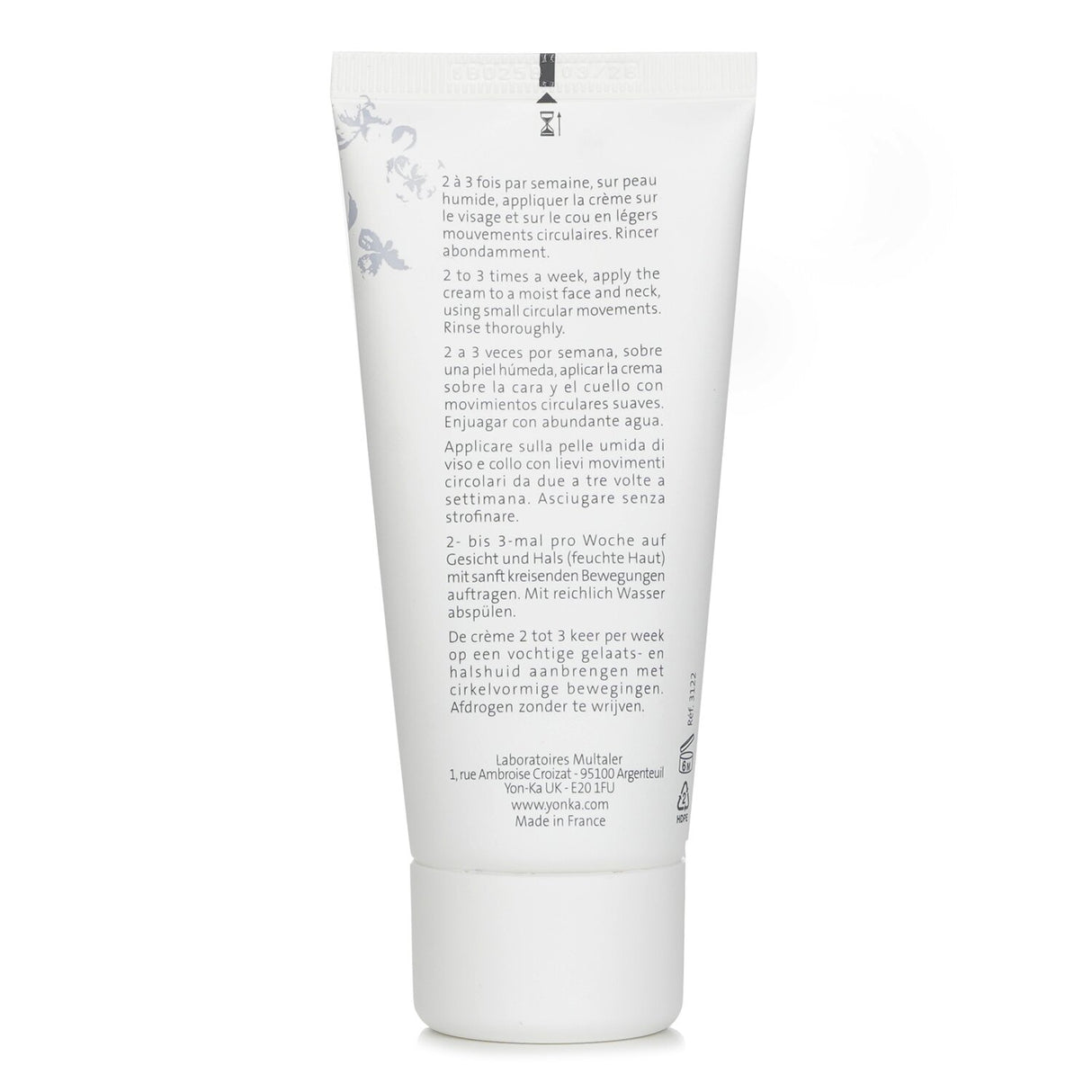 Yonka Essentials Guarana Scrub in a 50ml tube, exfoliating and purifying with guarana grains for radiant skin.