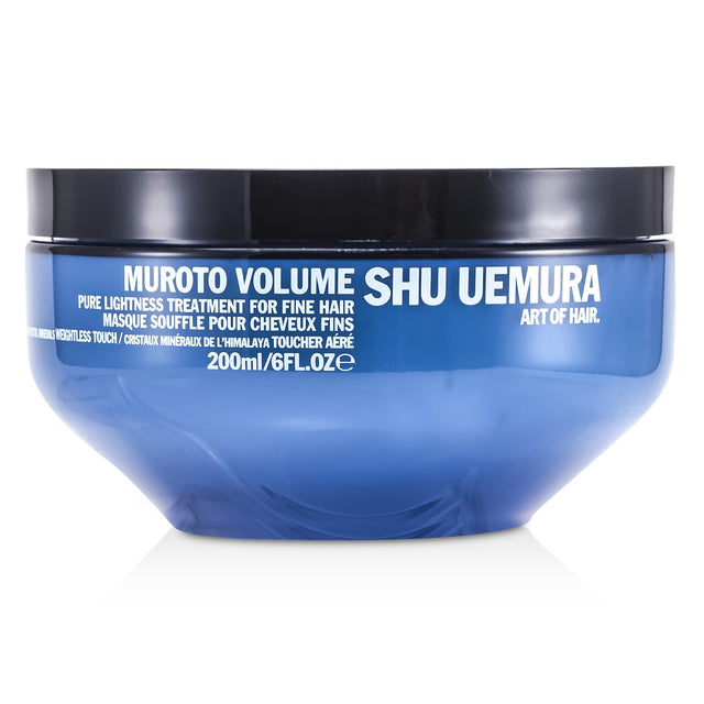 Shu Uemura Muroto Volume Treatment for fine hair, 200ml, nourishes and volumizes with Himalayan Crystals and essential minerals.