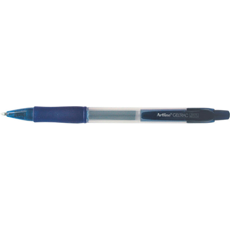 Artline 5570 Geltrac Gel Pen Retractable Medium Blue -12 units