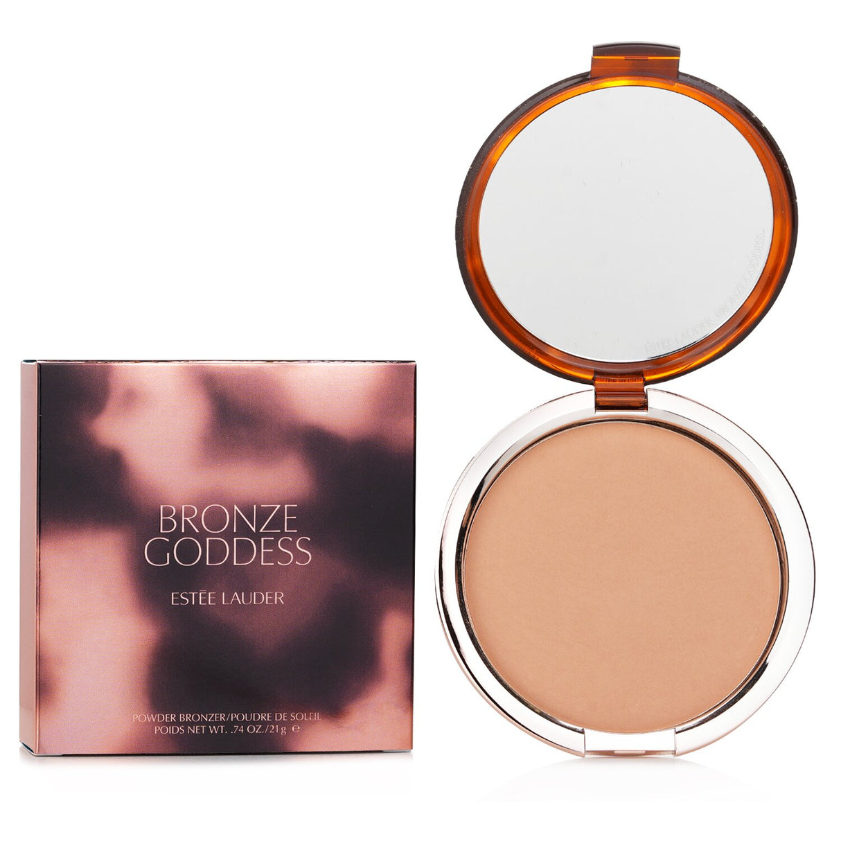 Estee Lauder Bronze Goddess Powder Bronzer #01 Light offers a lightweight, sun-kissed glow for a natural, flawless finish.