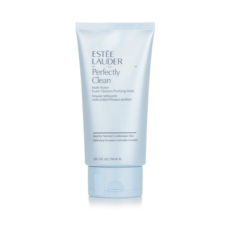 Estee Lauder Perfectly Clean Foam Cleanser transforms into a rich mask, purifying skin while removing makeup without dryness.
