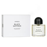 Byredo Black Saffron Eau De Parfum Spray 100ml in elegant packaging, featuring an alluring blend of spicy and earthy notes.