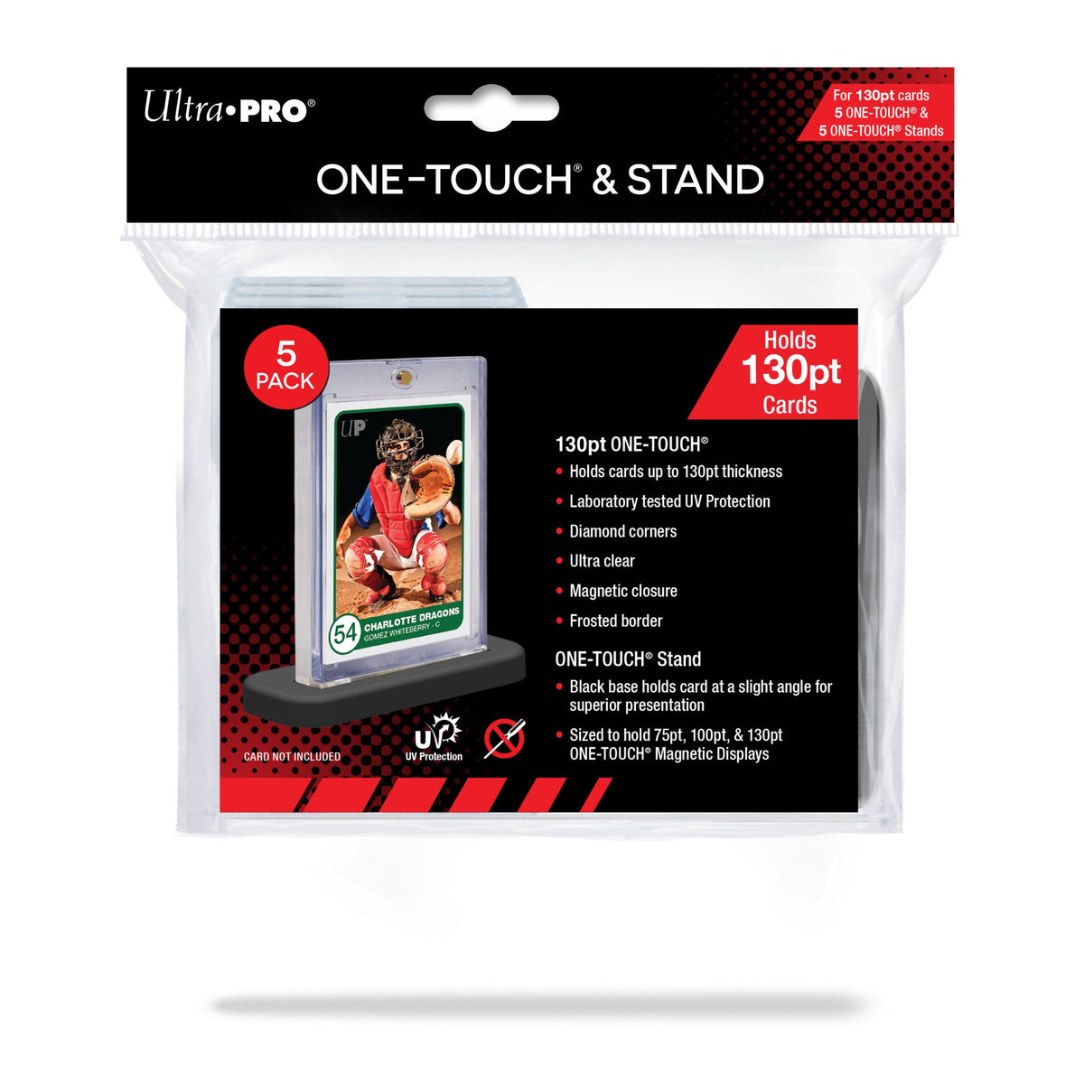 Ultra Pro: UP15771 130PT UV ONE-TOUCH & Stands 5-pack - Game Storage