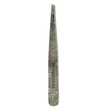 Tweezerman Slant Tweezer in Regency Finish, featuring precision stainless steel tips for flawless brow shaping and hair removal.