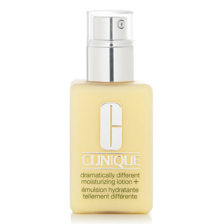 Clinique Dramatically Different Moisturizing Lotion+ in a 125ml bottle, designed for very dry to dry combination skin.